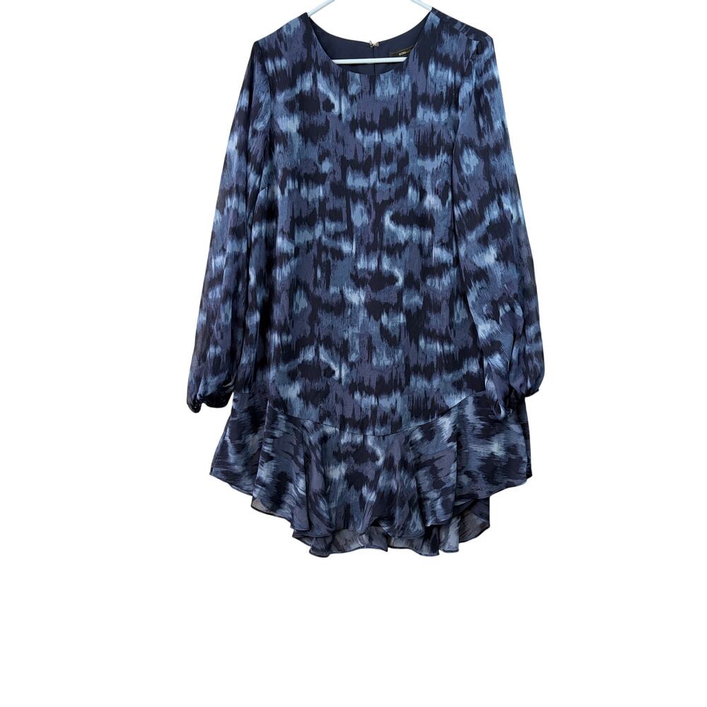 BCBGMAXAZRIA Pacific Blue “Cloud” Shift Dress – Size L
